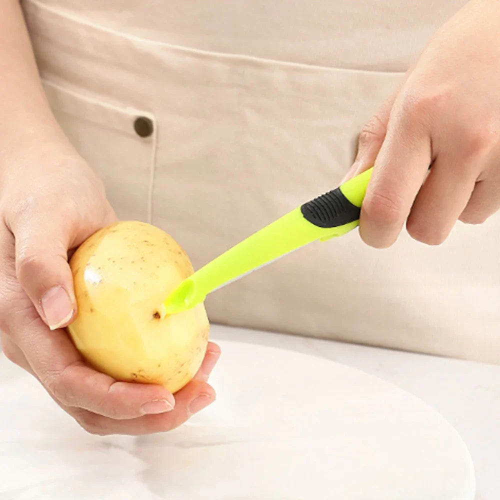 Multifunctional Stainless Steel Potato Peeler & Vegetable Knife – Kitchen Fruit & Veg Peeling Tool