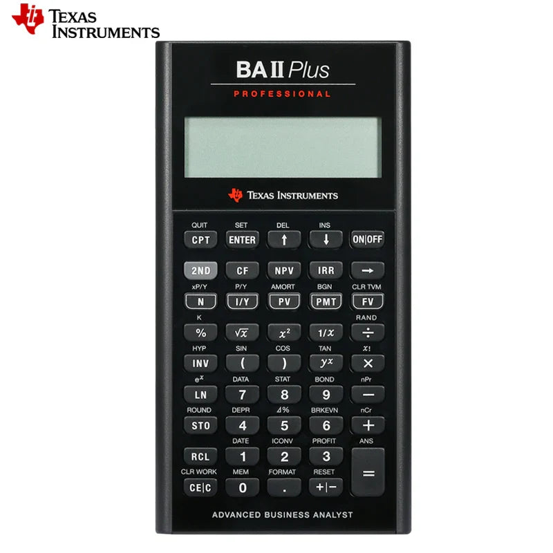 Financial Calculator for CFA & FRM Exams — 10-Digit Professional Finance Calculator with TVM, Amortization & Advanced IRR
