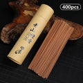 400-Pack Natural Sandalwood, Agarwood and Wormwood Incense Sticks for Home, Prayer & Blessing Ceremony