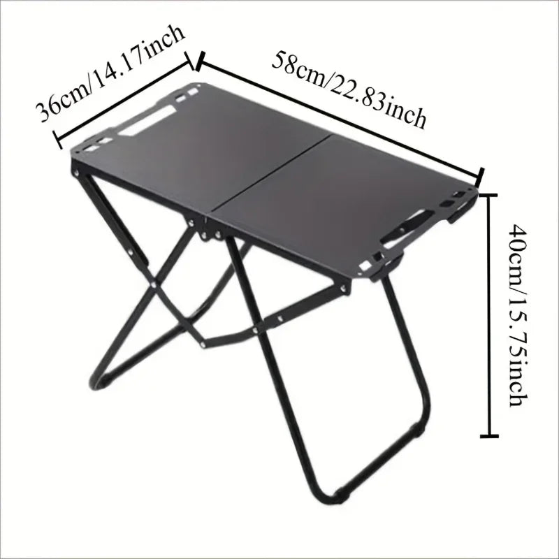 Portable Foldable Camping Picnic Table – Lightweight Compact Outdoor Table, Space-Saving High Load Capacity