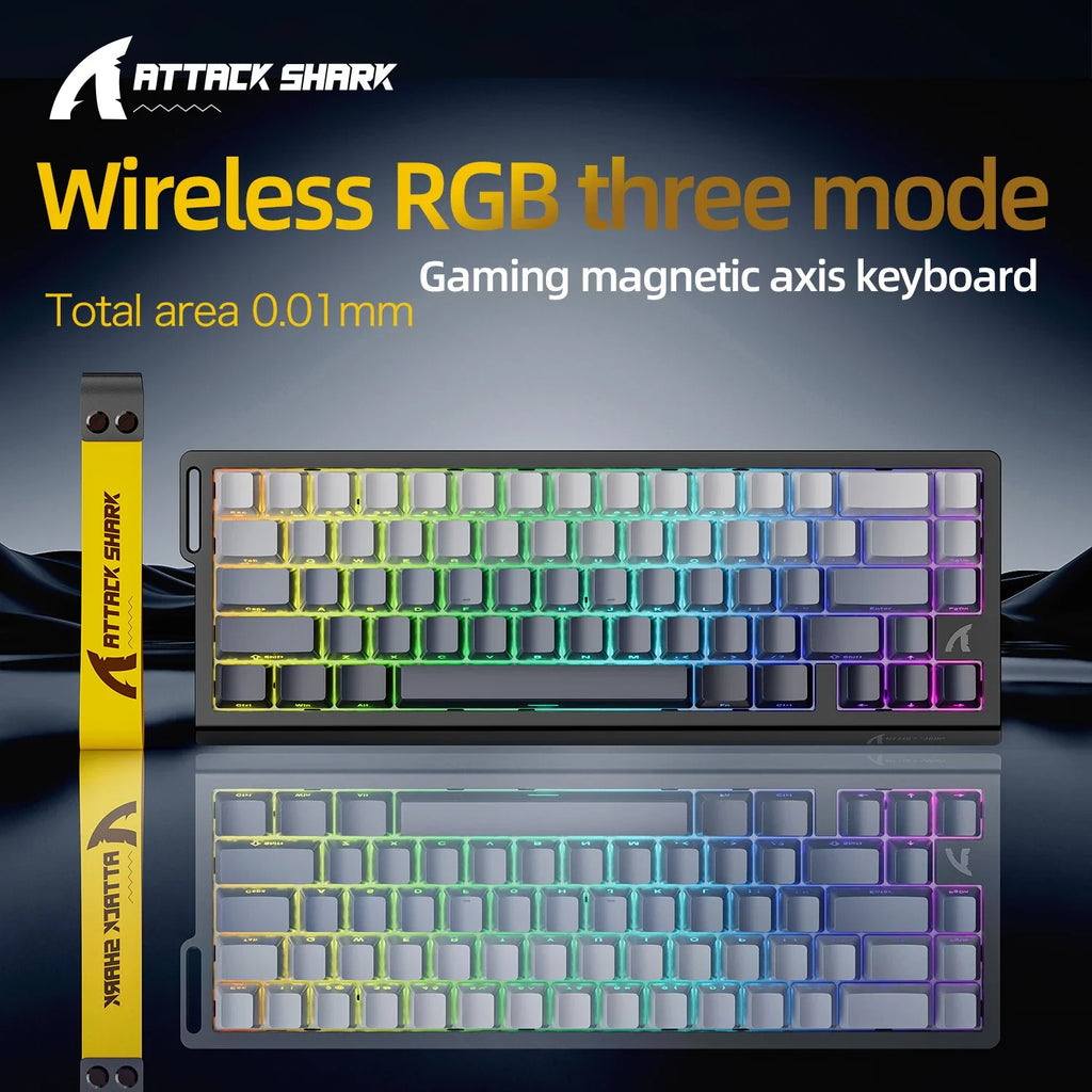 Magnetic Mechanical Gaming Keyboard 68-Key Compact Hot-Swap RGB Wired 8000Hz 0.125ms Response