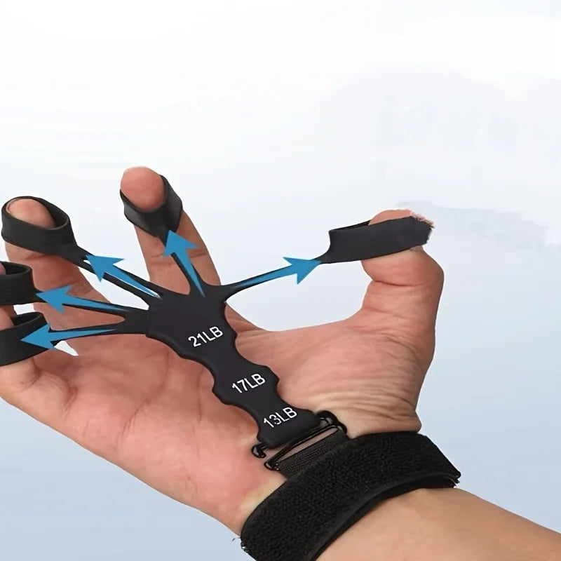 5-Finger Hand Trainer Wrist Puller – Ergonomic Finger & Hand Grip Strengthener for Wrist, Forearm and Muscle Toning