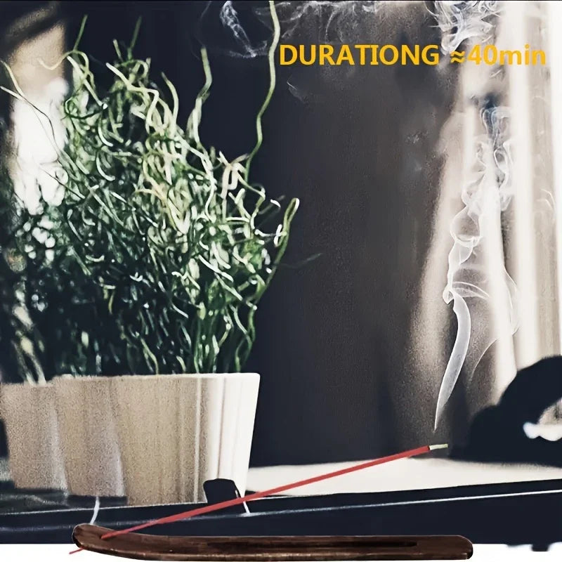 Lavender Aromatherapy Wooden Incense Sticks 8.66 in (22 cm) — Home, Spa & Hotel Fragrance, Therapeutic Scented Gift