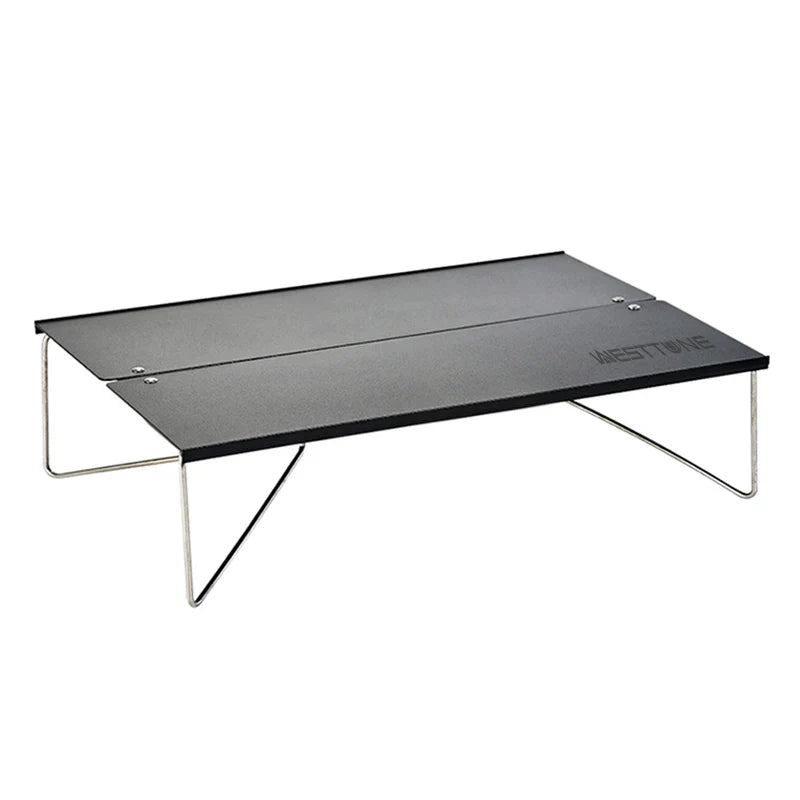 Compact Ultralight Folding Camping Table – Aluminum Alloy Mini Portable Collapsible Table for Hiking & Picnics