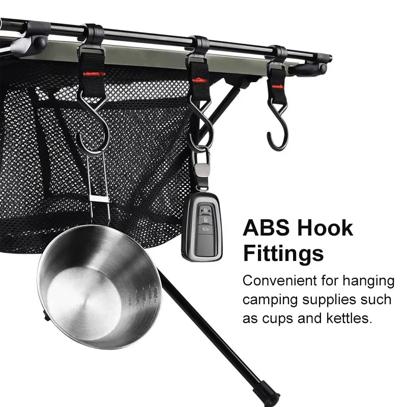 Folding Aluminum Camping Table with Mesh Storage Bag - Lightweight Portable Outdoor Picnic & BBQ Table