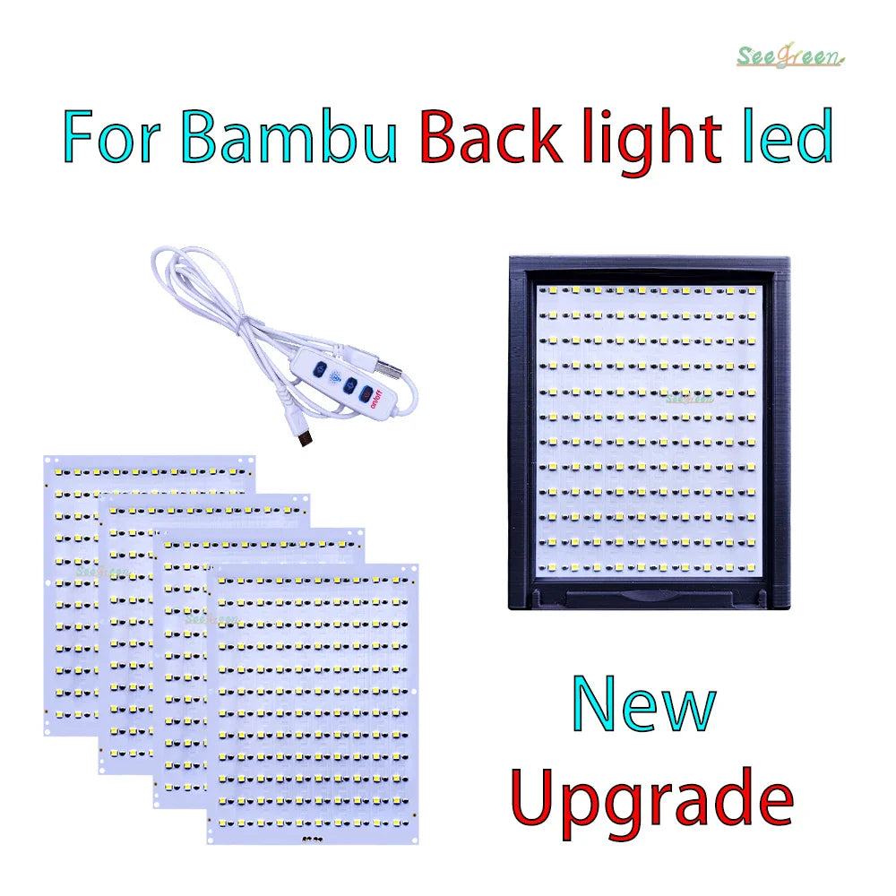 Lithophane LED Backlight Panel CMYK PLA 3D Print Photo DIY Backlight Kit