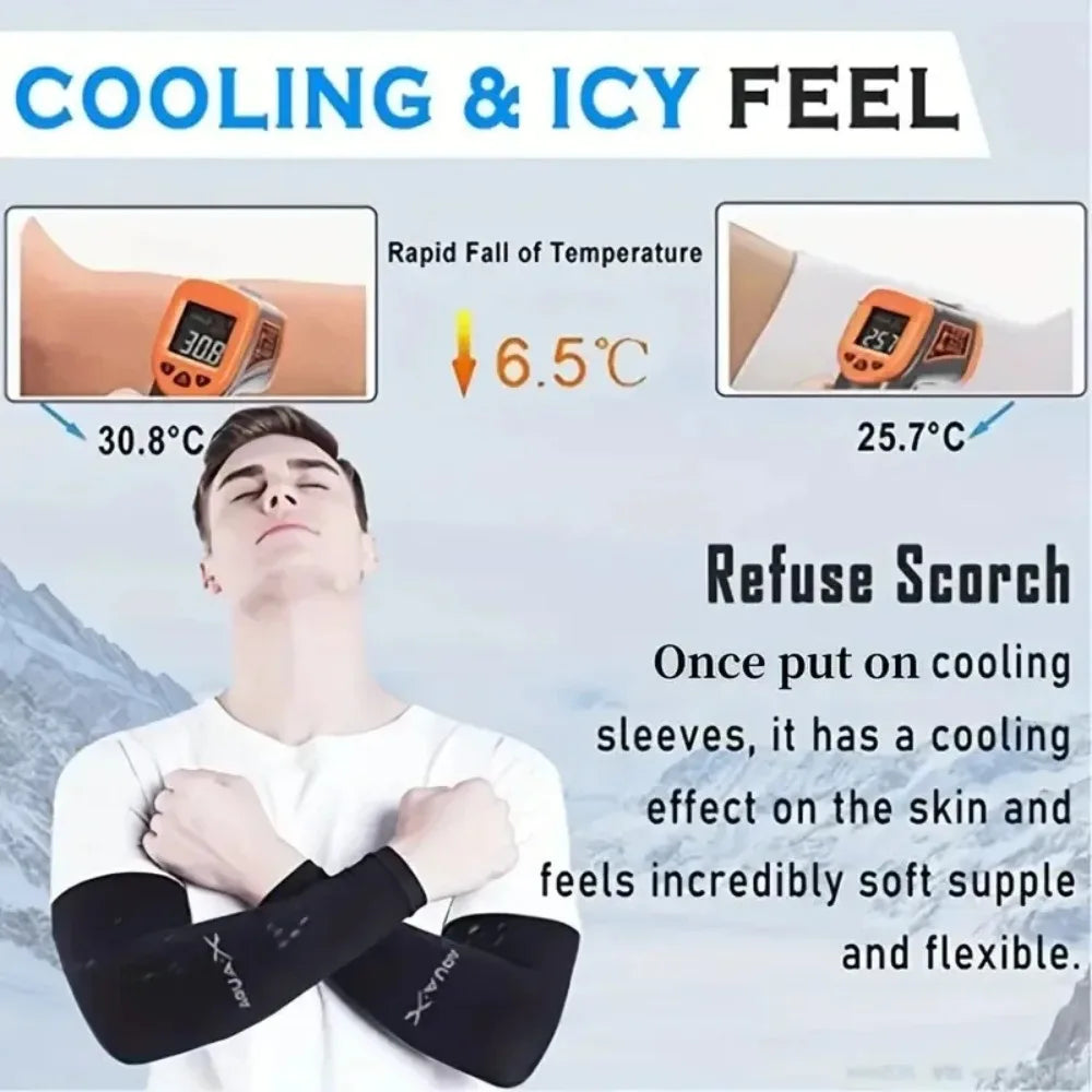 Cooling Arm Sun Sleeves 3 Pairs – Breathable UV Sun Protection for Hiking, Cycling & Fishing