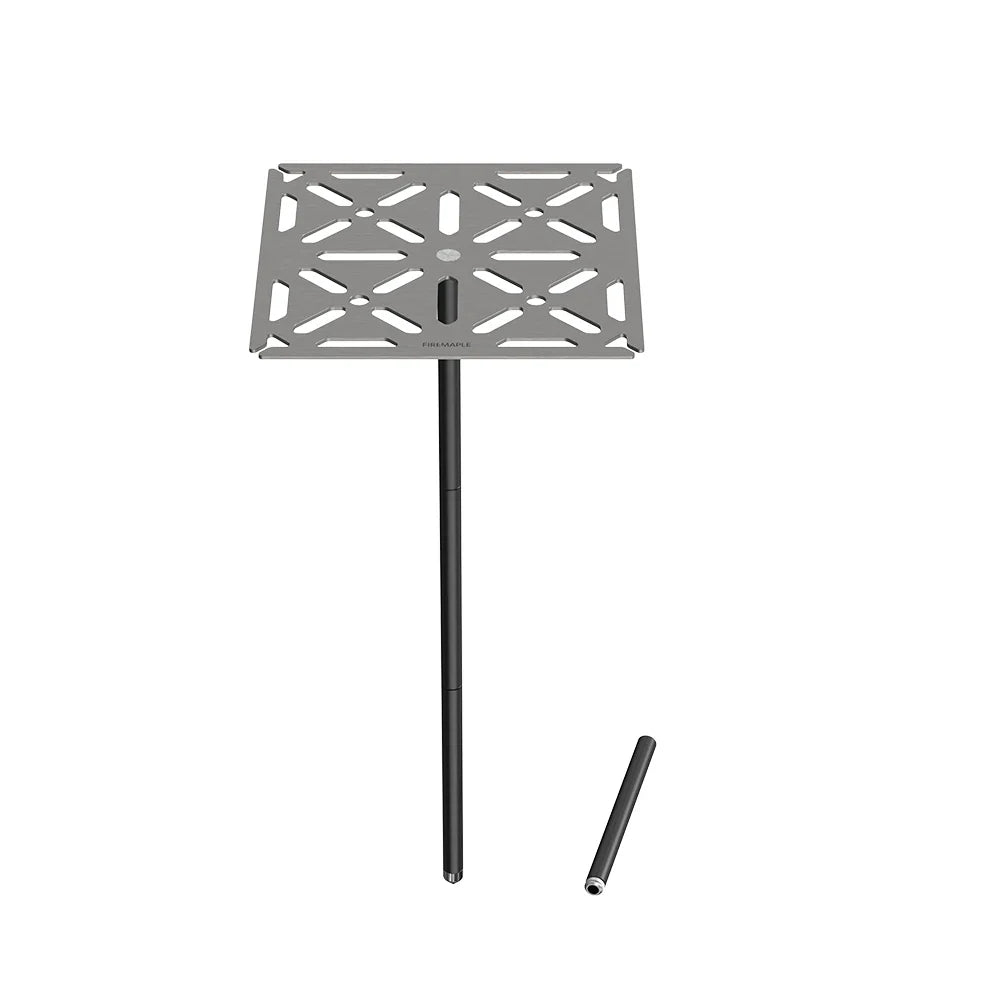 Dandelion Buddy Adjustable Aluminum Mini Folding Camping Table, Compact 9 x 9 in (23 x 23 cm) Top, 6.5–28.3 in (16.5–71.9 cm) Height
