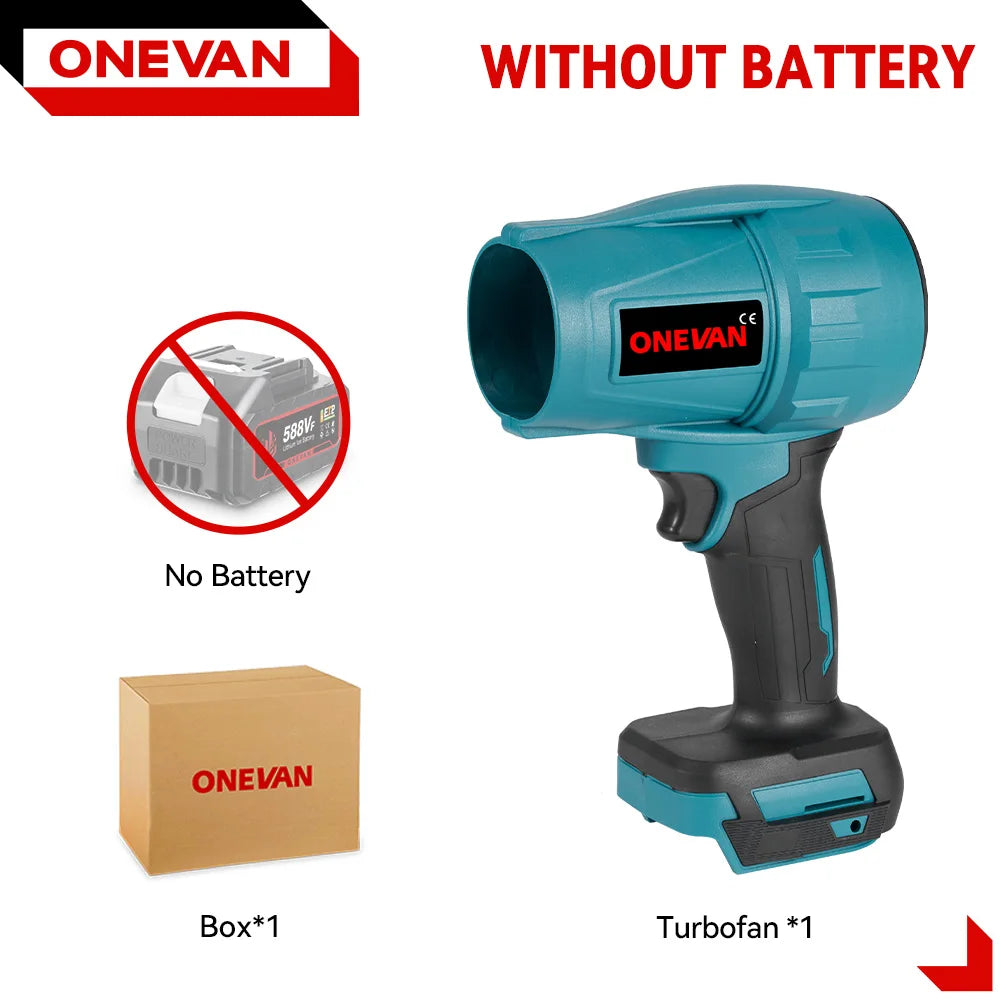 2000W Cordless Brushless Turbo Blower — 200 m/s High-Speed Air Blower for Leaves, Dust & Snow