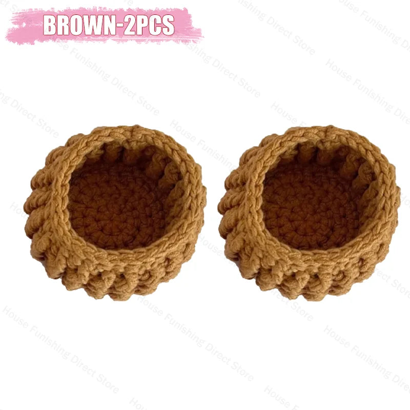 Handmade Crochet Rose Coaster, Heat-Resistant Table Mat for Valentine's Day, Romantic Wedding Gift