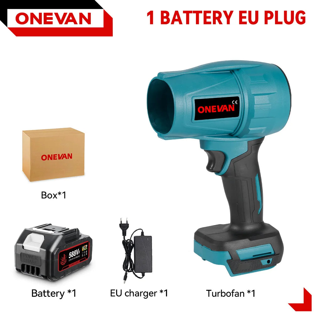 2000W Cordless Brushless Turbo Blower — 200 m/s High-Speed Air Blower for Leaves, Dust & Snow