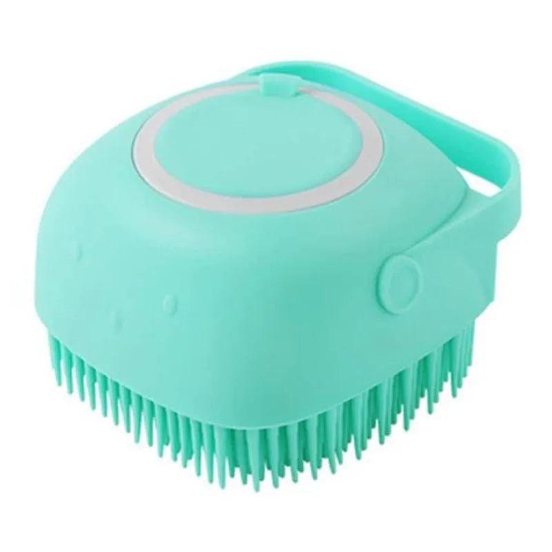 Silicone Pet Bath Massage Glove — Soft Grooming Brush for Dogs, Puppies & Cats