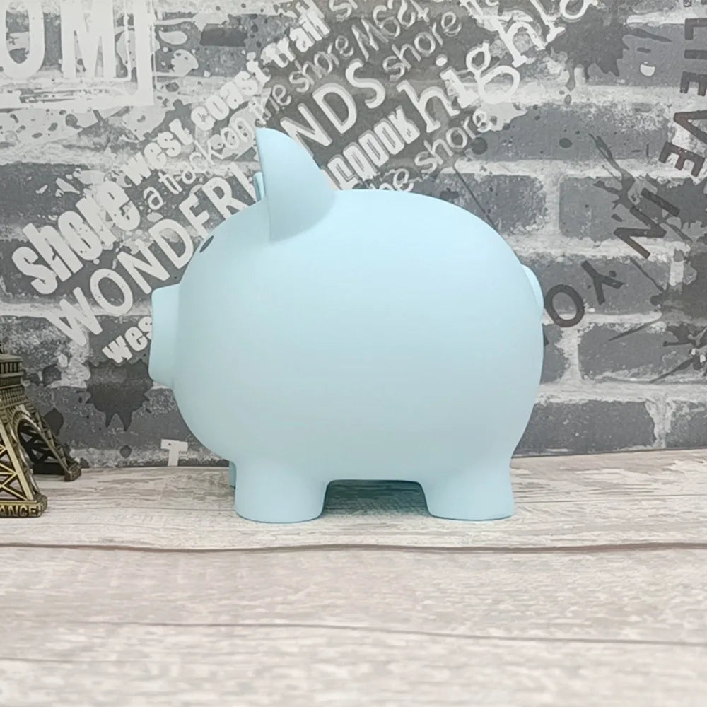 Cute Cartoon Pig Piggy Bank - Kids Coin Bank Money Saving Box (3.5 in / 9 cm)