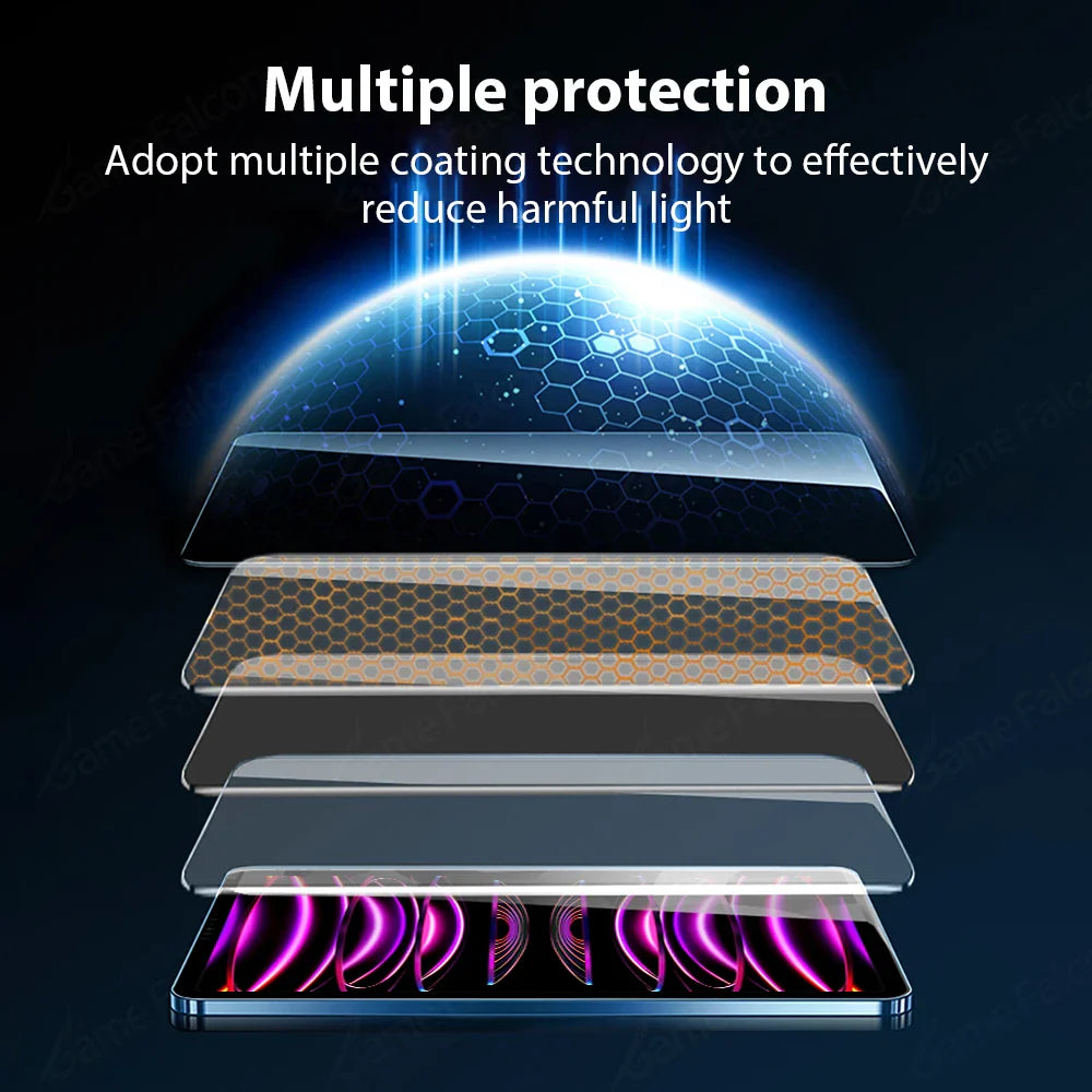 Tempered Glass Screen Protector for iPad Pro 11/12.9/13-inch, iPad Air & iPad Mini - 9H Anti-Fingerprint HD Scratch Resistant