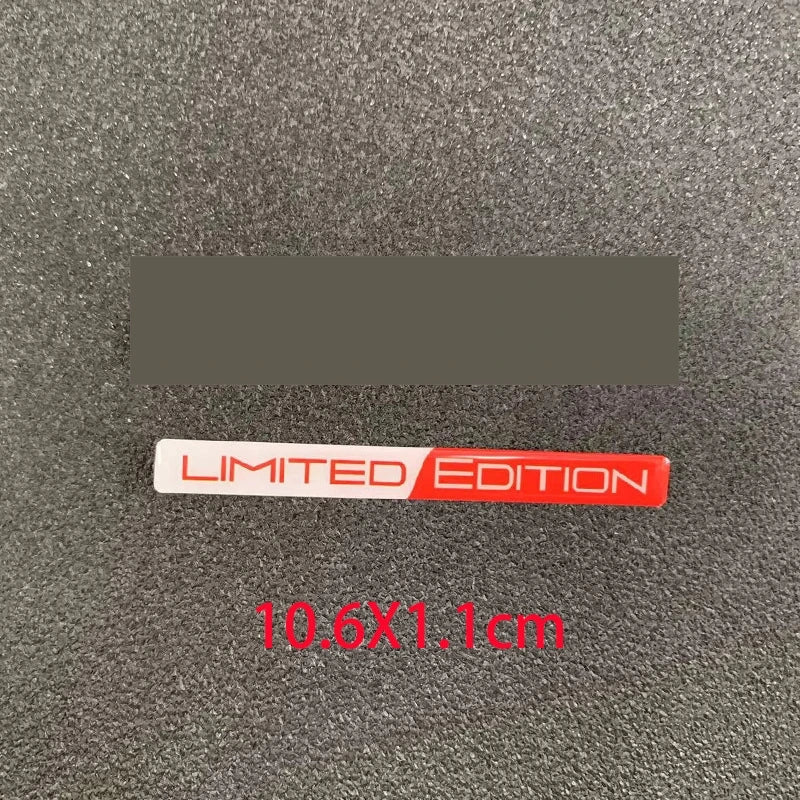 3D Aluminum Emblem Badge Sticker Decal for Car & Motorcycle - Self-Adhesive Automotive Emblem
