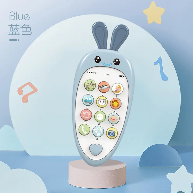 Baby Toy Phone with Music and Teether – Interactive Pretend Play Phone for Infants & Toddlers