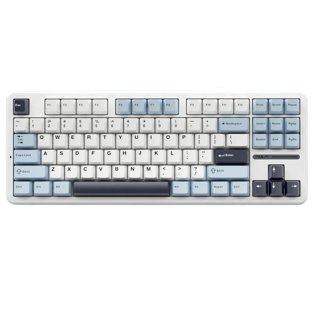 F87 Pro 87-Key 80% TKL Gasket Mechanical Keyboard — Hot-Swappable, Tri-Mode (Bluetooth/2.4G/Wired), RGB PBT Keycaps