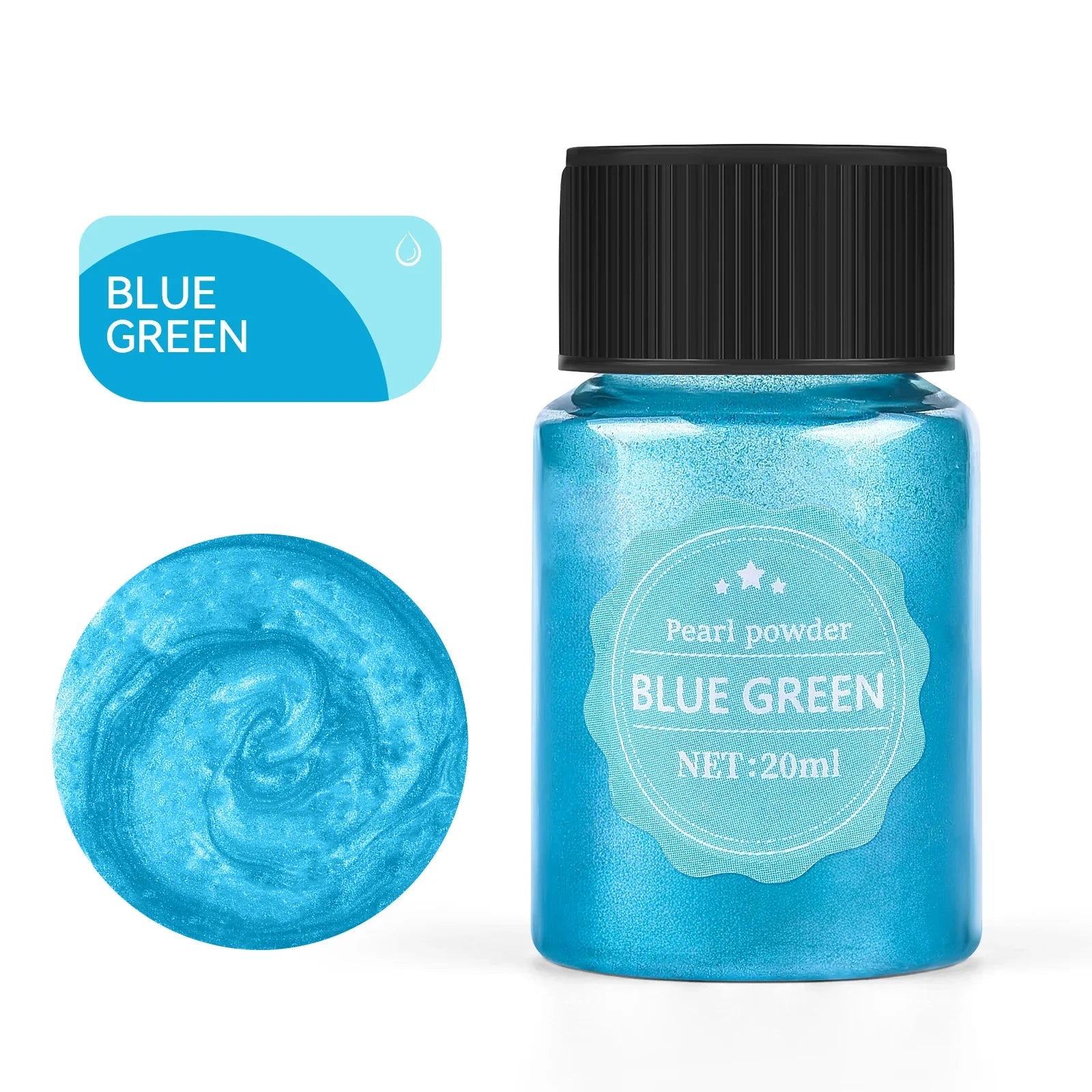 20ml (0.68 fl oz) Pearlescent Mica Powder - Pearl Pigment for Resin, Jewelry, Candles & Nail Art