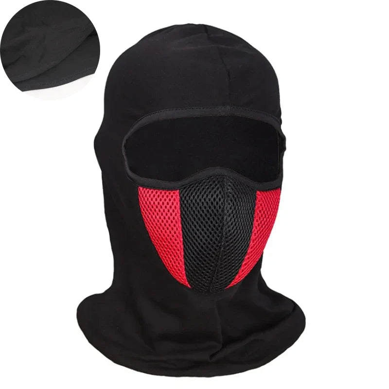 Breathable Motorcycle Balaclava Full-Face Mask Motocross Motorbike Riding Hood & Neck Gaiter