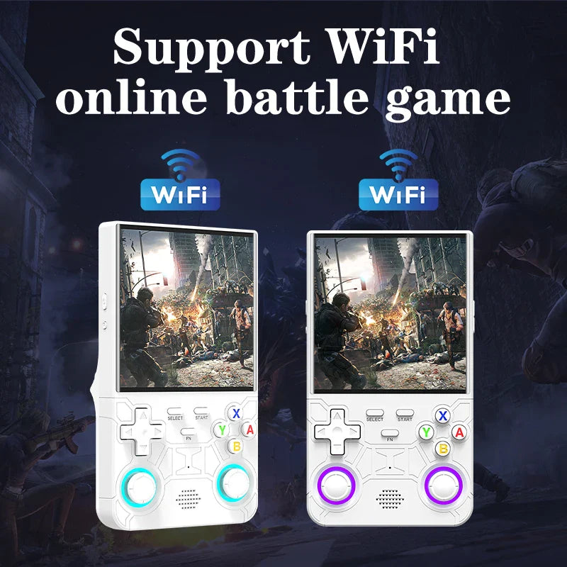 Handheld Retro Game Console 4.0-inch (10.2 cm) IPS Pocket Player — Linux OS, WiFi, 1GB RAM 8GB eMMC, 16000+ Classic Games