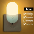 LED Plug-In Night Light with Auto Sensor (EU/US Plug) – Soft Warm Bedside Lamp for Bedroom, Kids, Hallway & Bathroom