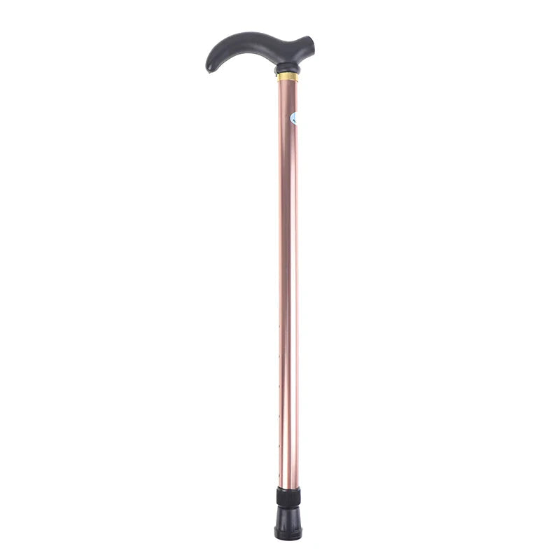 Adjustable Telescopic Aluminum Walking Cane T-Handle 75–90 cm (29.5–35.4 in) Anti-Skid Rubber Tip