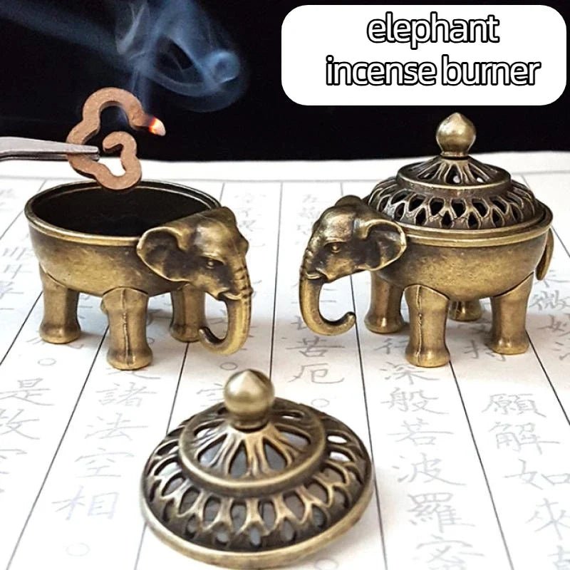 Antique Style Metal Incense Burner Lamp Candle Holder, Conical Aromatherapy Home Decor Gift