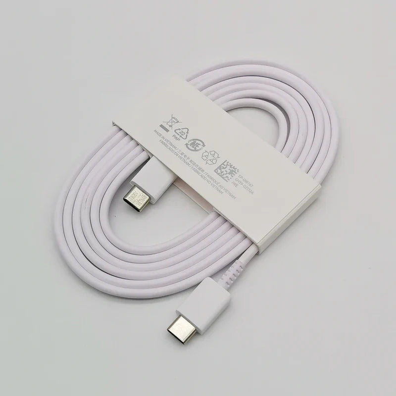 45W USB-C PD Super Fast Charger Adapter with 1.8M (5.9ft) Type-C Cable - EU Plug, Compatible with S24/S23/S22/S21/S20/Note/Flip/Fold Series