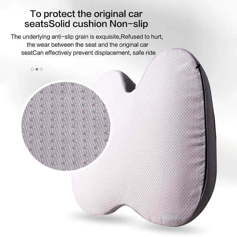 Orthopedic Memory Foam Seat Cushion – Non-Slip Coccyx, Tailbone, Sciatica & Prostate Pain Relief for Chair and Car