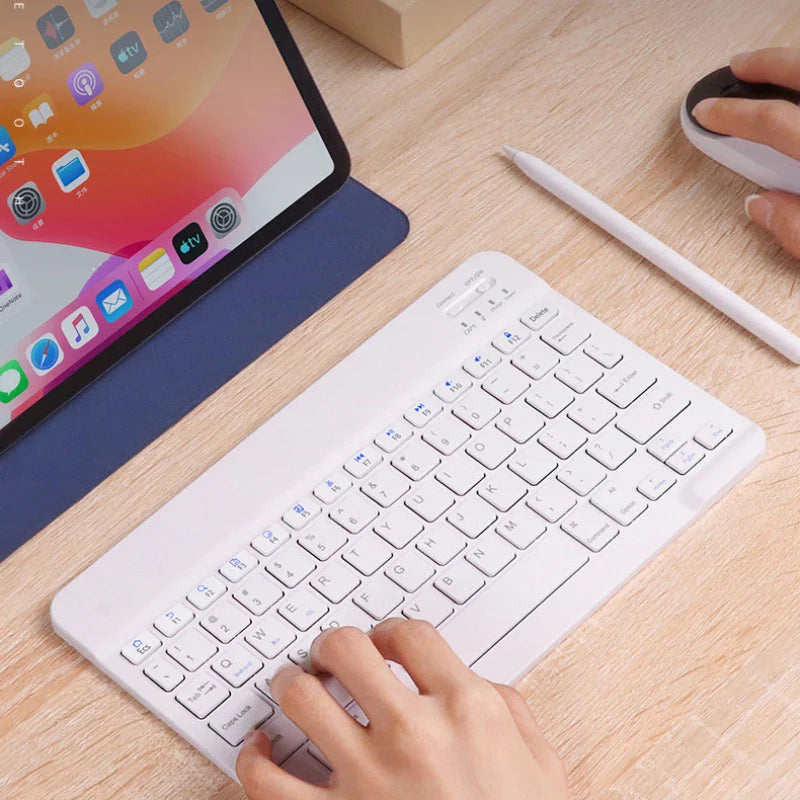 Magnetic Bluetooth Rechargeable Keyboard for 10–11.5 Inch (25–29 cm) Tablets — Fits 10", 10.2", 10.9", 11", 11.5"