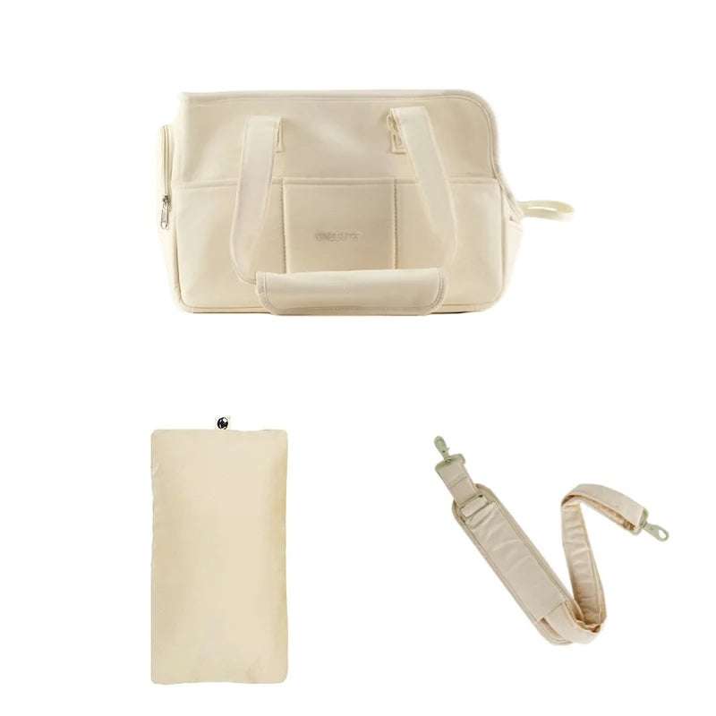 Portable Cotton Pet Sling Carrier for Small Dogs & Cats – Shoulder Handbag, Small 34×17×25cm (13.4×6.7×9.8in) & Medium 43×19×31cm (16.9×7.5×12.2in)