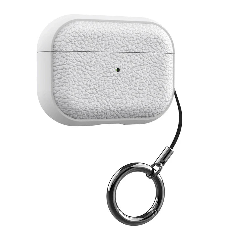 Soft TPU & PU Leather AirPods Case with Lanyard - Shockproof Protective Cover for AirPods 1/2/3/4 & Pro Series