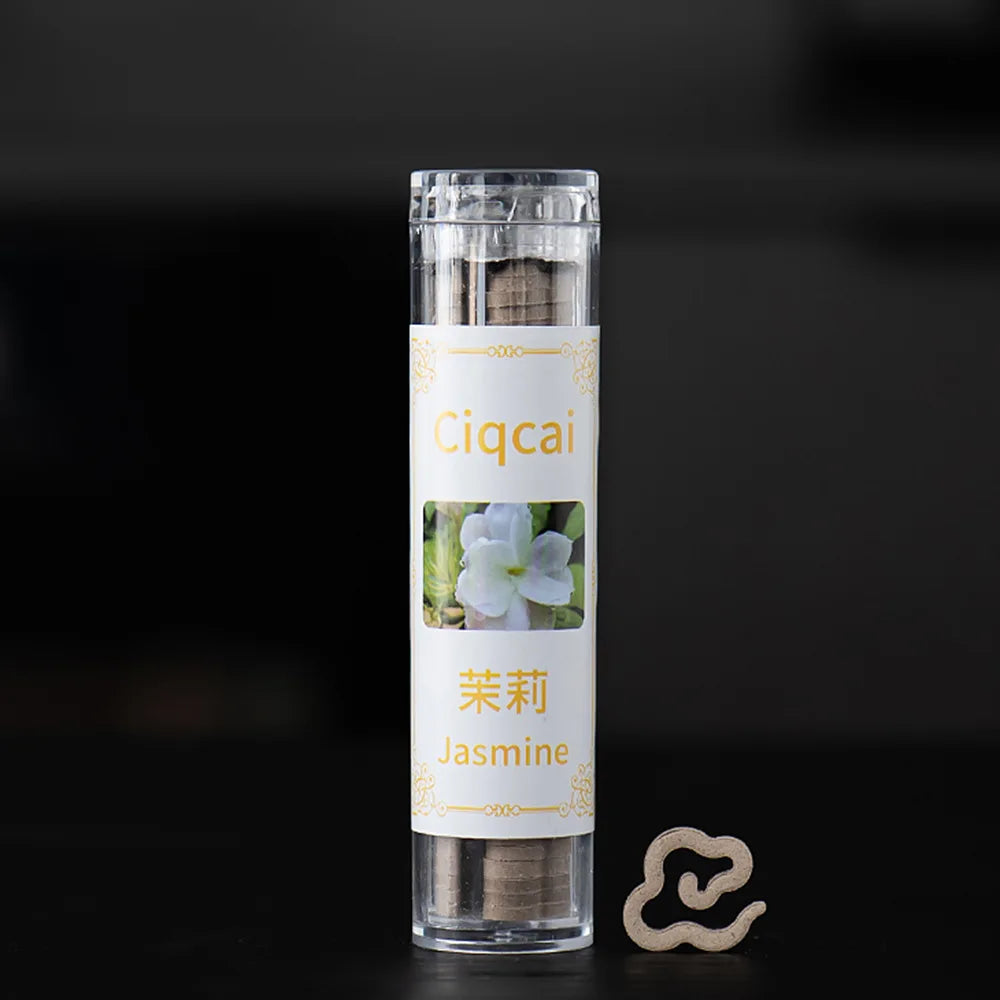 Shaped Mini Incense 42-Pack Tube, Jasmine Lavender Sandalwood Aromatherapy for Yoga & Meditation