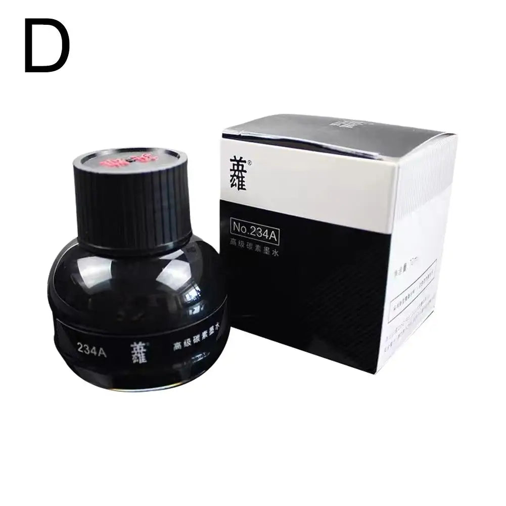 Fountain Pen Ink Refill Bottles – Universal Black & Color Options (20/30/50/75 ml | 0.68–2.54 fl oz)