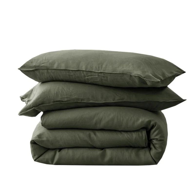 3-Piece Lyocell Bamboo Duvet Cover Set – Cooling Silky Soft 400TC Bedding, Full/Queen/King (150×200 cm / 59×79 in, 200×230 cm / 79×91 in, 220×240 cm / 87×94 in)