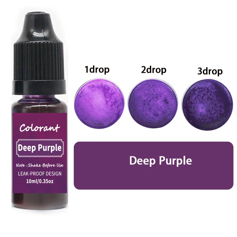 20-Color 10ml Candle Dye Liquid Colorant Set for Candle Making Soap Resin DIY Crafts