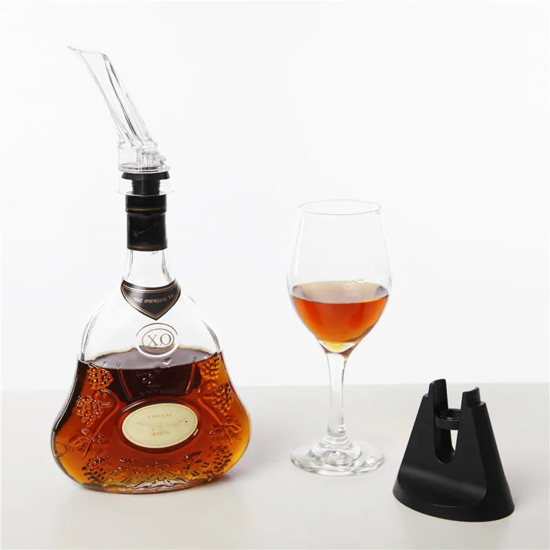 1/2 Pack Wine Aerator Pourer – Fast Aerating Bottle Spout for Red Wine, Drip-Free Pourer and Stopper