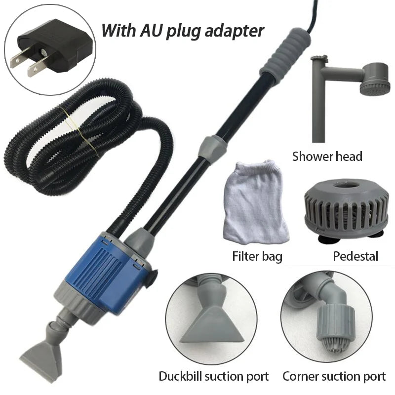 20W/28W Aquarium Water Change Pump – Gravel Cleaner & Siphon Fish Tank Filter Pump