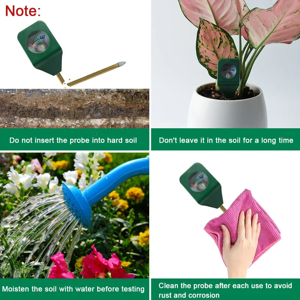 1-10 Pack Mini Soil Moisture Meter Portable Hygrometer Tester for Indoor Potted Plants & Garden