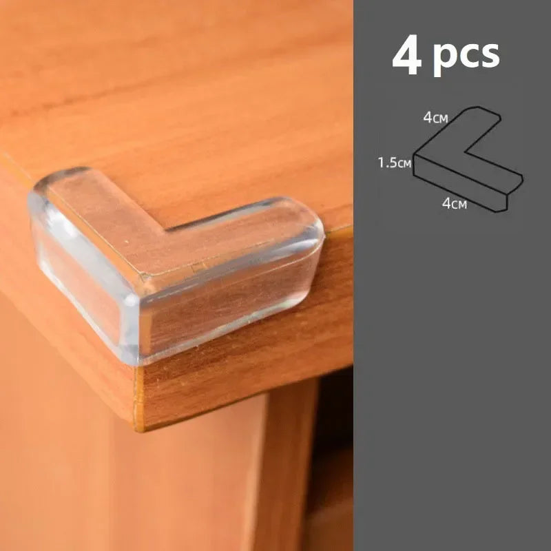 Baby Corner Protectors - Soft PVC Table Edge Guards for Child Safety, Anti-Collision Bumpers (4-Pack / 10-Pack)