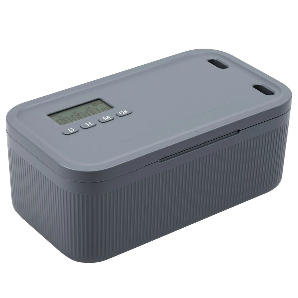 2.8L Timer Lock Box | Electronic Lockable Storage Box with Combination Lock & Digital Timer for Phone, Medication & Focus
