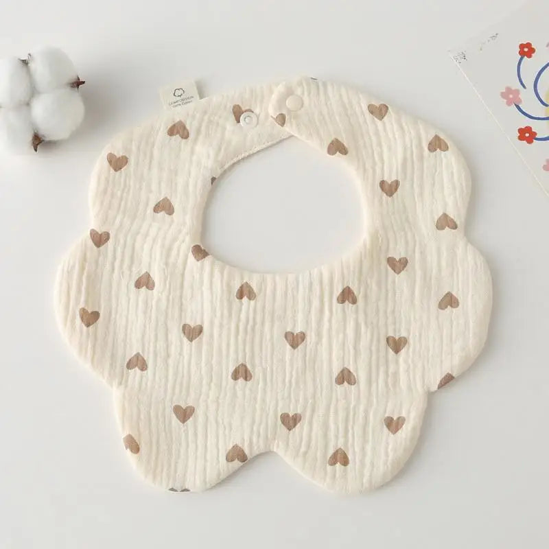 Baby Bandana Bibs & Burp Cloths - Cotton Drool Bibs for Newborns & Toddlers, Feeding Saliva Towel Cartoon Print