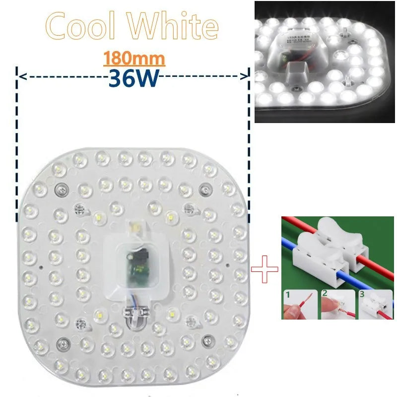 LED Round Panel Ceiling Light - Slim Circular Flush Mount, 12W 18W 24W 36W 50W, 220–240V
