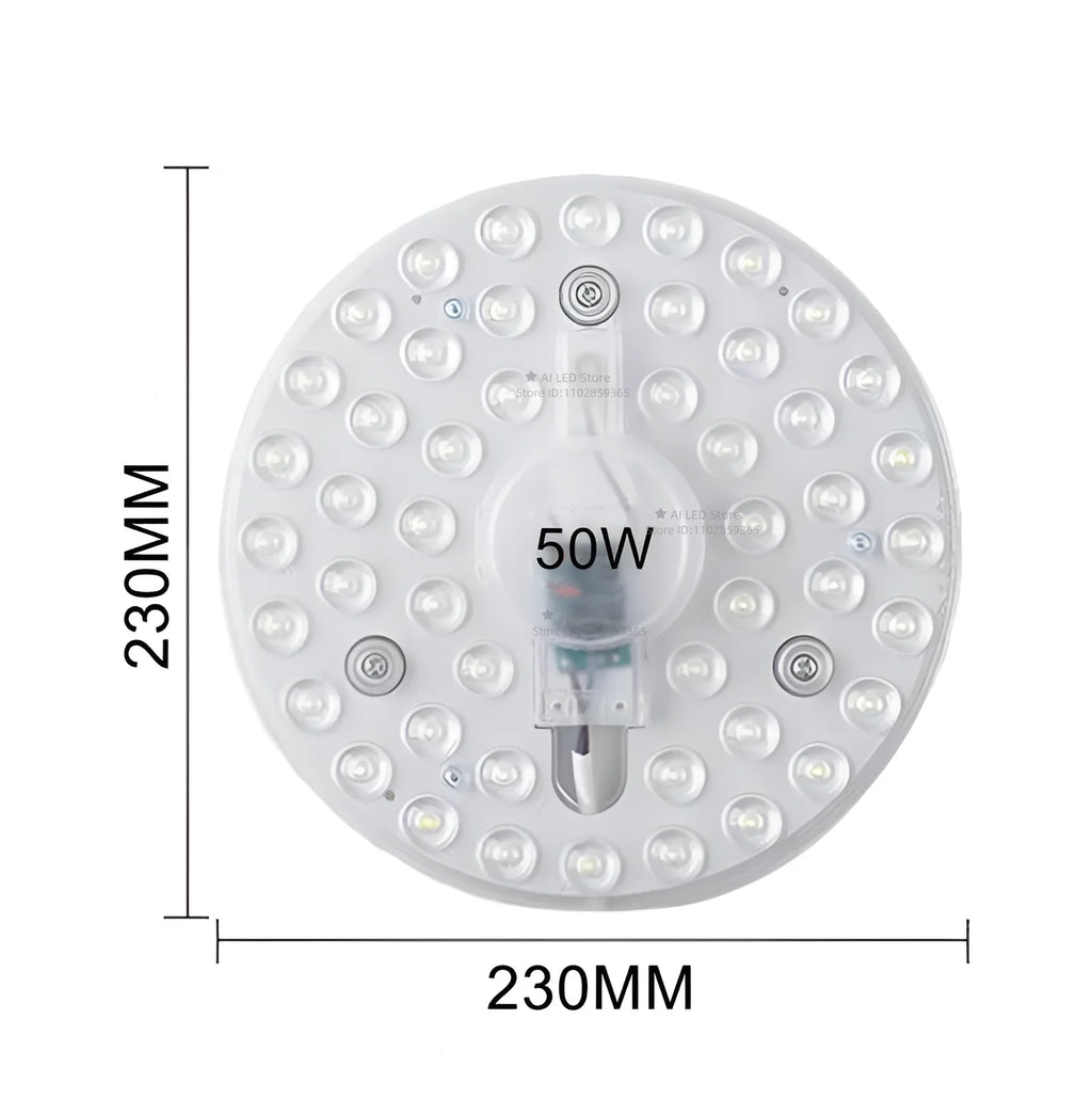Round LED Panel Ceiling Light 12W–60W AC 220–240V Circular Flush Mount Lamp