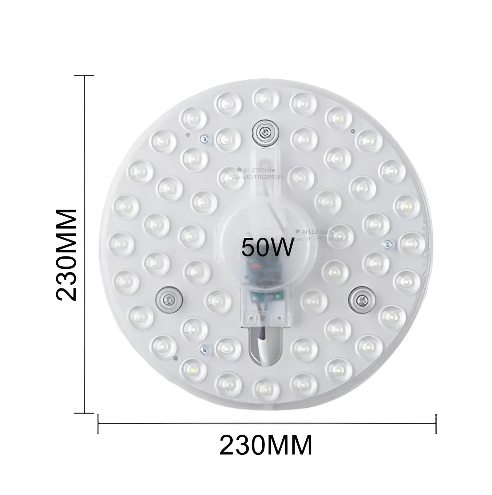 Round LED Panel Ceiling Light 12W–60W AC 220–240V Circular Flush Mount Lamp