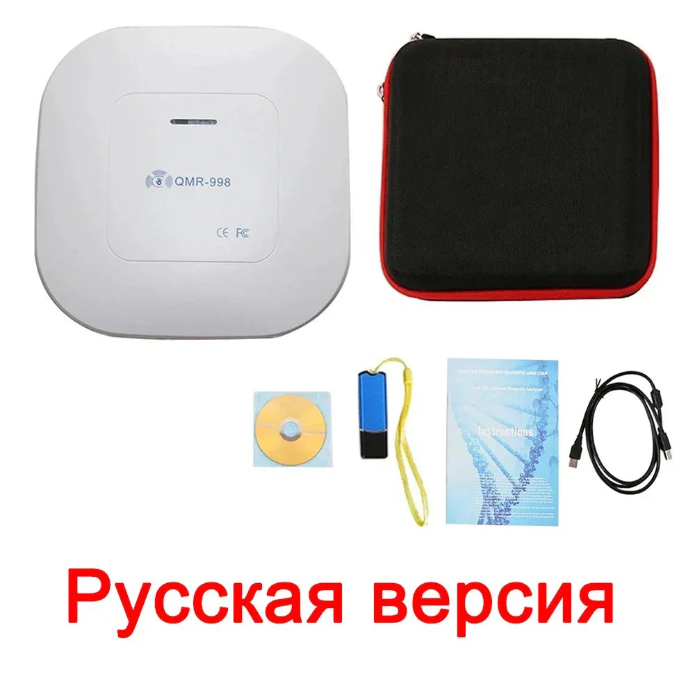 Quantum Magnetic Resonance Body Health Analyzer — Hand-Touch Diagnostic Device, Multi-Language, Up to 54 Reports