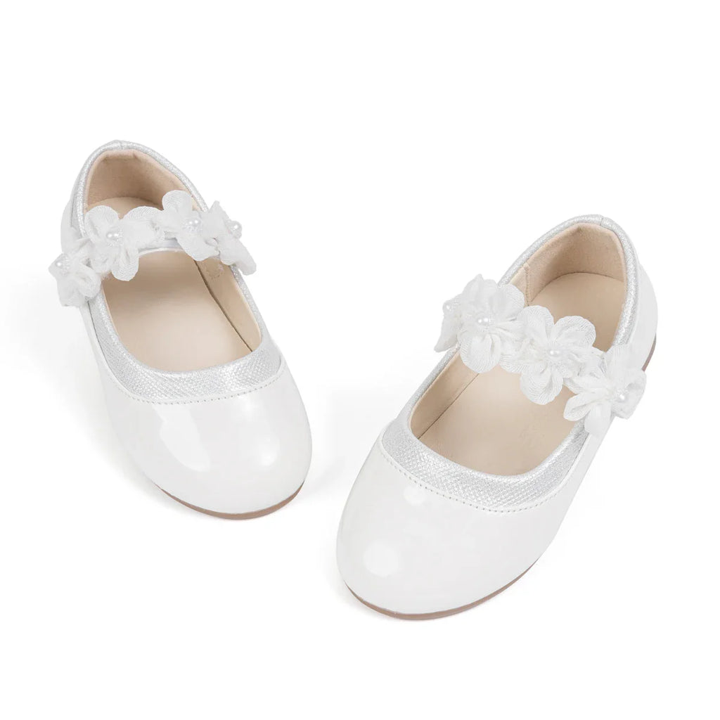 Girls Mary Jane Flats Non-Slip PU Leather All-Season Shoes Ages 3-12 3 Colors