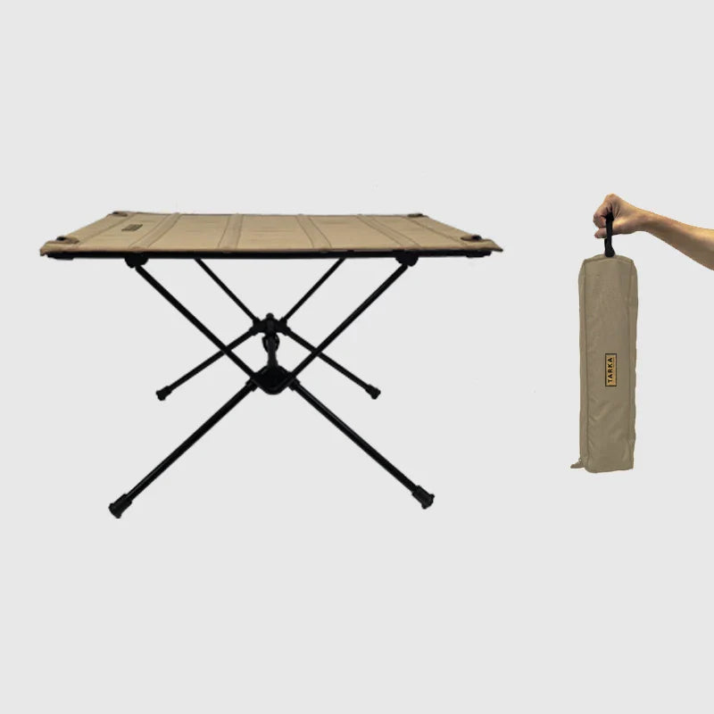 Portable Folding Camping Table Lightweight Oxford Fabric & Aluminum Picnic Desk for Outdoor Fishing Hiking