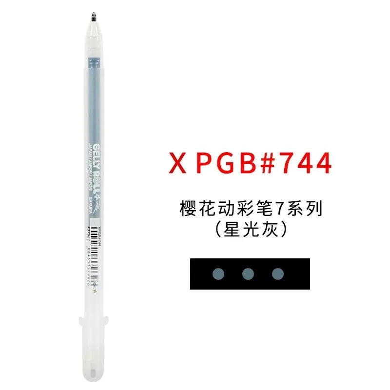 White Opaque Gel Pens 3-Pack – Fine 0.5mm, Medium 0.8mm, Bold 1.0mm for Journaling, Art & Drawing