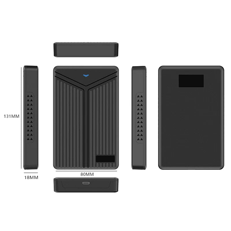2.5-Inch SATA HDD/SSD Enclosure USB 3.0/3.1 UASP Tool-Free Hot-Swap — Supports Up to 6TB